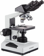 AmScope Microscopio binocular del estudiante B490B-5M, cámara de 5MP