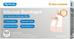 Silicone Bandages para Sensitive Skin Variety Pack Painless Removal