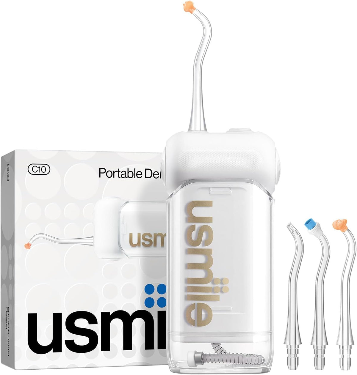 usmile C10 Hilo dental portátil \u2013 Apto para viajes, batería de...