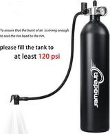 Ctrepower Tanque de aire para inflar neumáticos de bicicleta sin cá...