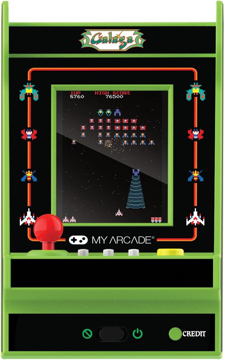My Arcade Galaga Nano Player - 2 Games in 1, Retro Arcade Classics,...