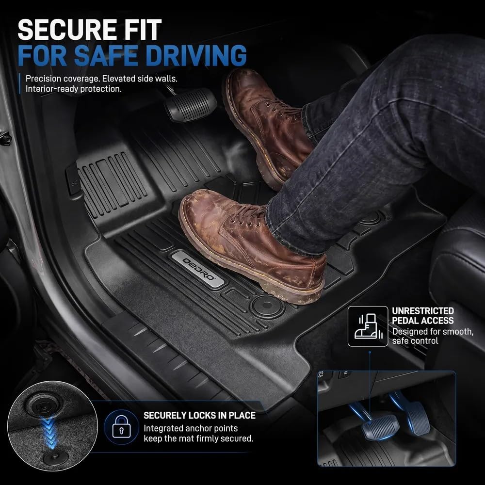 OEDRO Alfombrillas para Ford F-150 SuperCrew Cab 2015-2026 2027