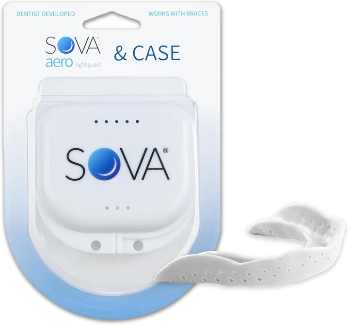 Protector dental de noche Sova con estuche, para bruxismo, TMX, dol...