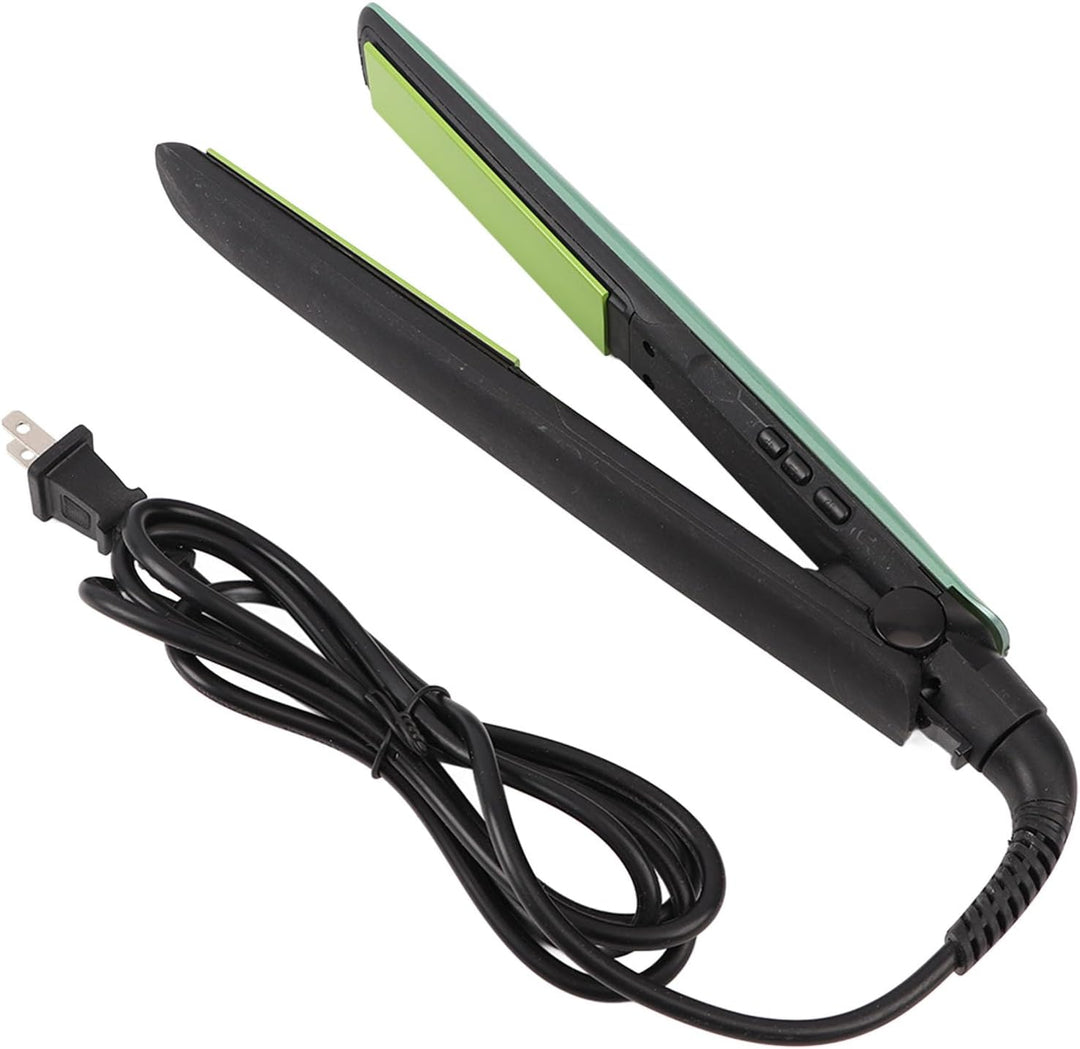 Alisador y rizador de cabello 2 en 1, punta frontal antiquemaduras...