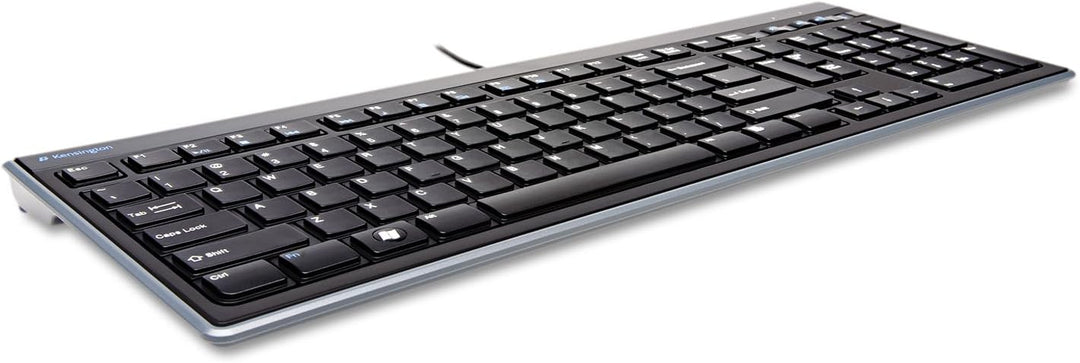 Teclado con cable delgado tipo Slim de Kensington (K72357USA), negro