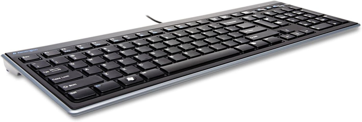 Teclado con cable delgado tipo Slim de Kensington (K72357USA), negro