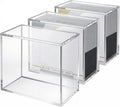 Paquete de 3 fundas protectoras de acrílico ETB, protector de caja Elite Trainer, impermeable, resistente a los arañazos, apilable con acrílico de 0.315 in de grosor, tapa magnética
