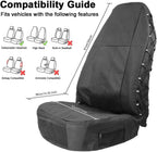 TIROL Fundas de asiento de lona resistentes para camiones