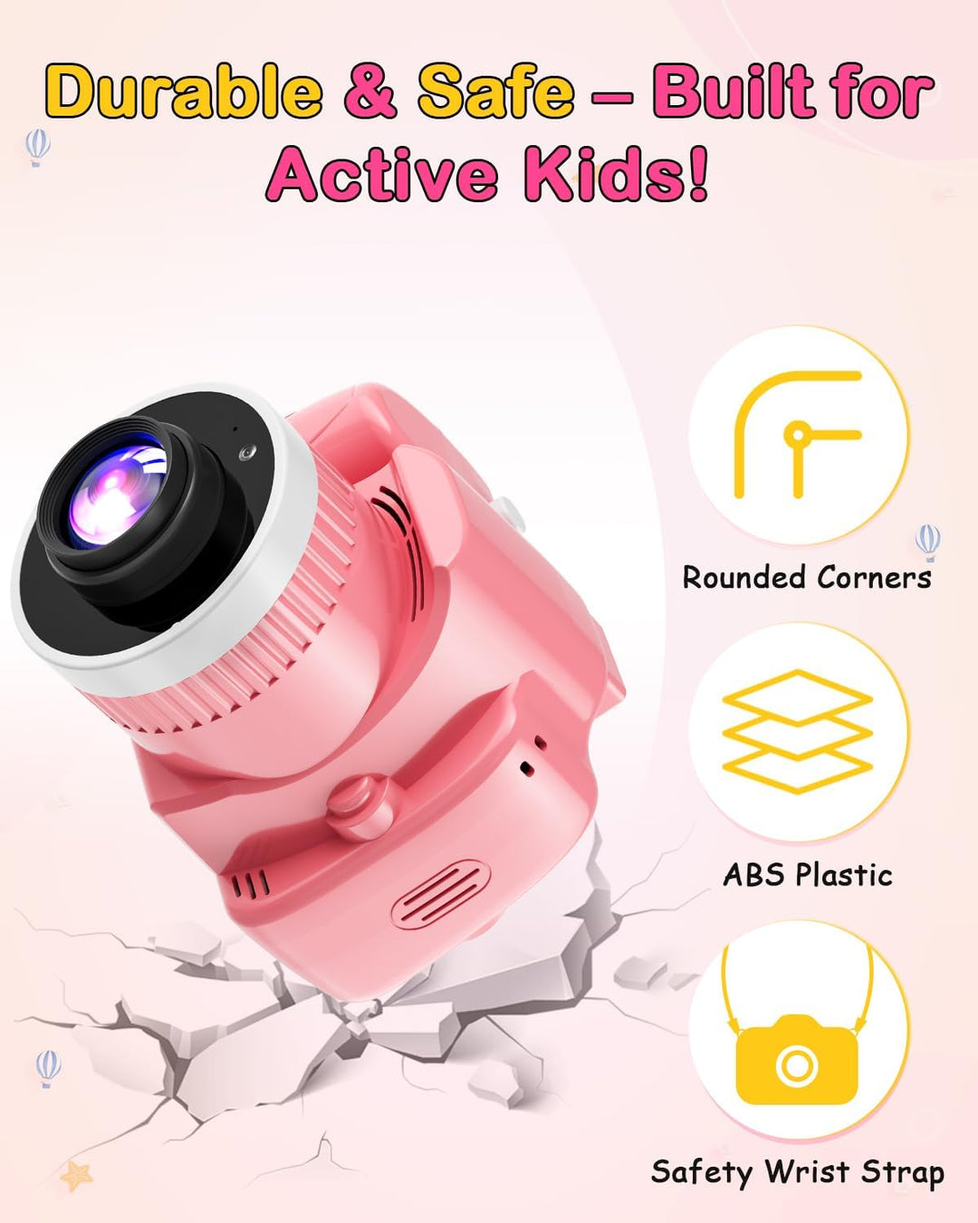 Cámara para niños con proyector: regalo perfecto para cumpleaños, N...