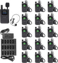 AGJ Sistema inalámbrico de guía turístico, auriculares de guía turístico, 16