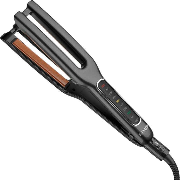 REVLON Plancha doble recta de cobre + cerámica de doble placa, cuat...