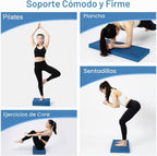 StrongTek Almohadilla de equilibrio profesional de espuma para ejercicios, 15.8 x 13 x 2 pulgadas, rodillera de espuma TPE de alta densidad, antideslizante y resistente al agua, para entrenamiento de