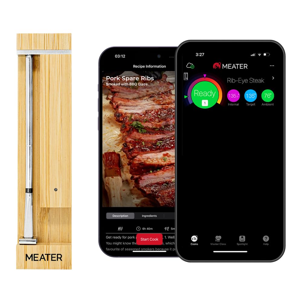 MEATER Pro Smart - Termómetro para carne, miel, Bluetooth, 1000°F