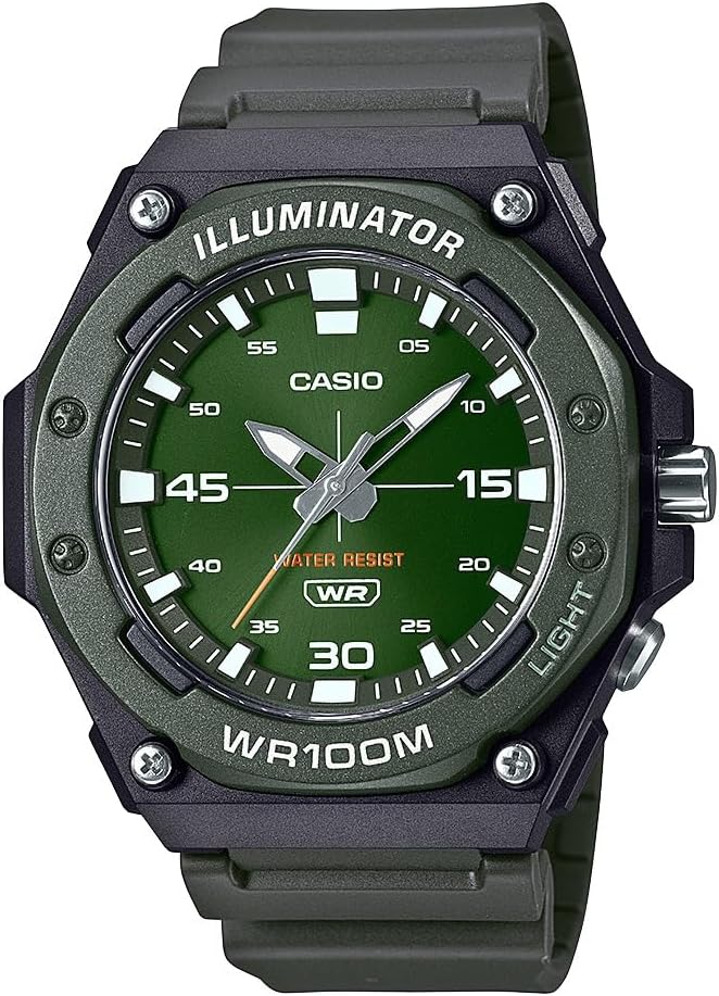 Casio MW-620H Series | Reloj digital para hombre | (Azul/Negro) | Resistente al agua 100M | LED Illuminador