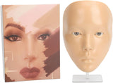 JTLB Cara de práctica de maquillaje con soporte de plástico 5D de s...