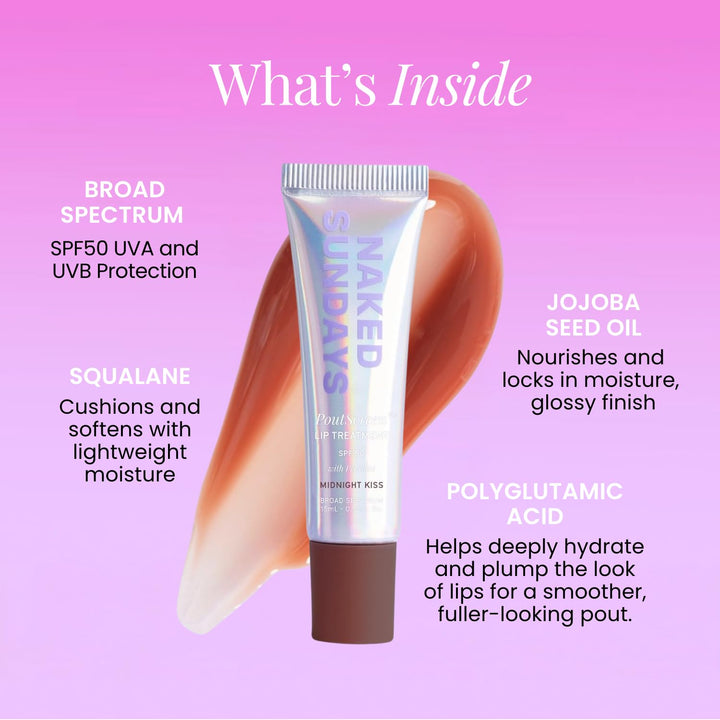 Naked Sundays Tratamiento labial tintado SPF 50 con protección sola...