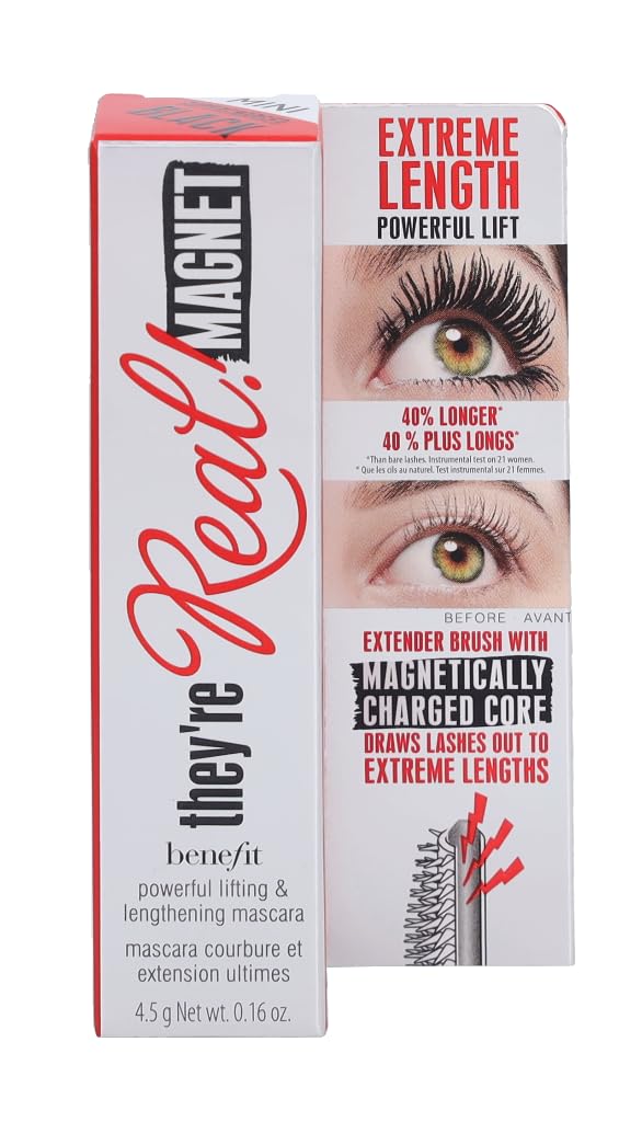 Benefit ¡Son reales! Imán rímel #supercharged negro mini 0.16 onzas