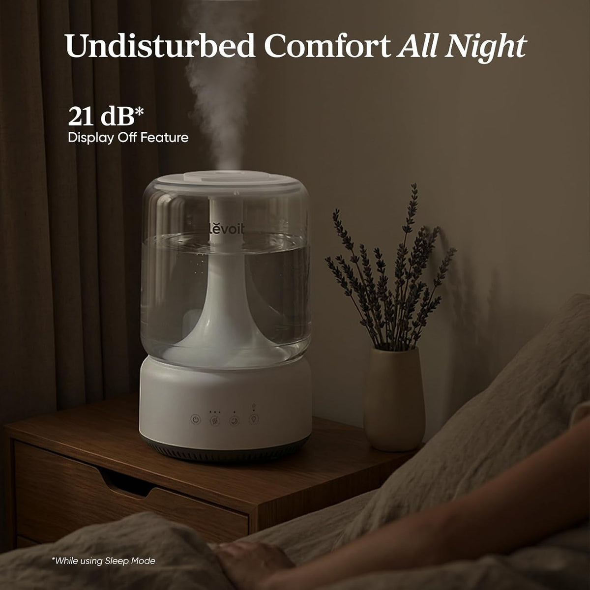 Levoit Humidificadores para dormitorio 4.2L relleno superior para