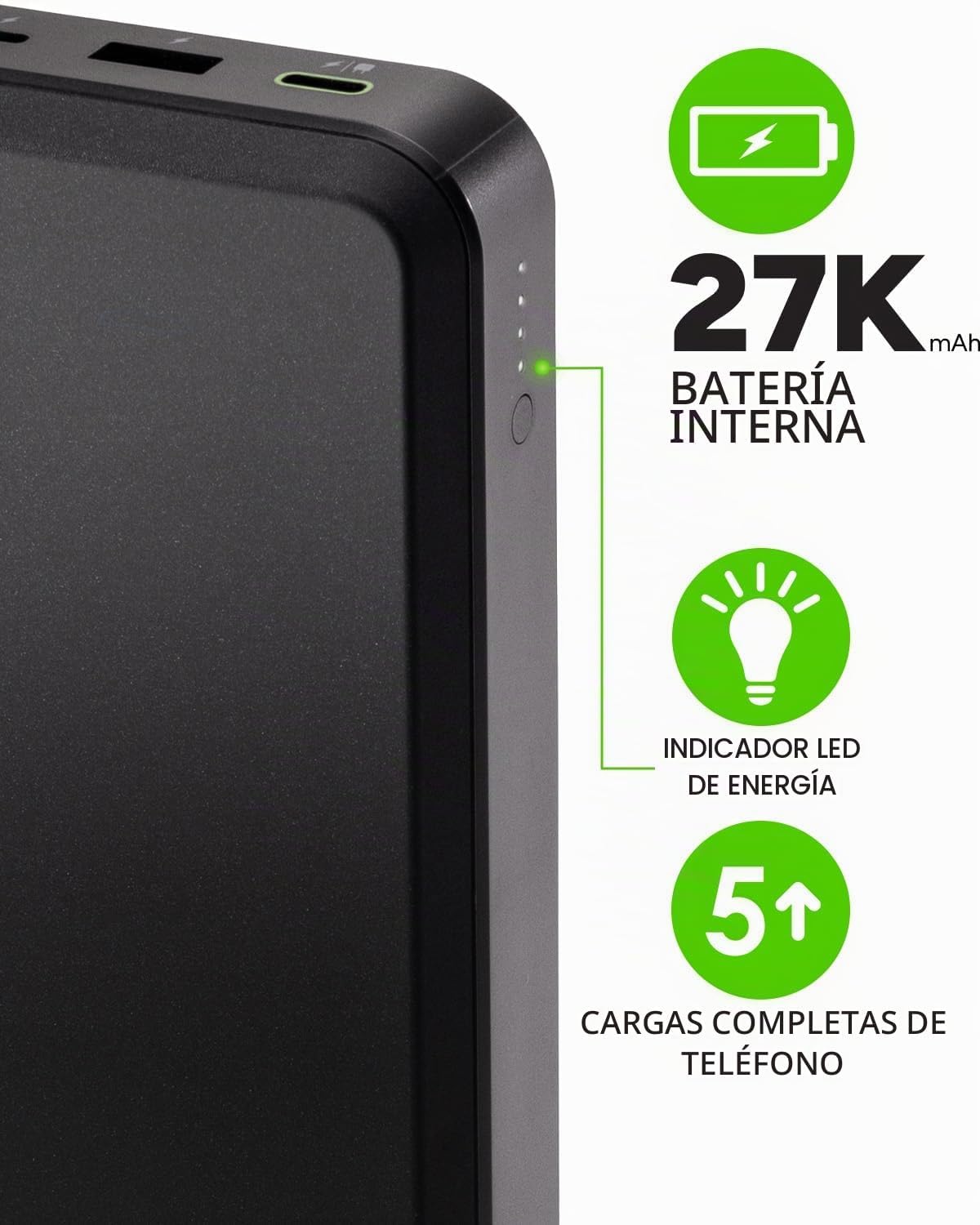 mophie Powerstation Laptop Prime27-27,000mAh Banco de energía portátil