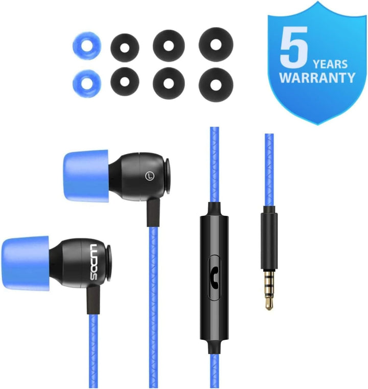 LUDOS Clamor \u2013 Auriculares con cable tipo in-ear, 5 años de ga...