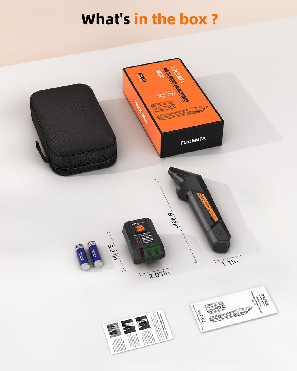 Buscador de disyuntores con kit de probador eléctrico de función