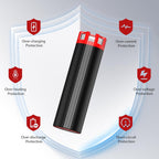 Paquete de 2 baterías de repuesto USB de 4 V y 3.5 Ah para linterna