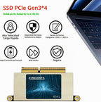 SSD para MacBook 1TB NVMe PCIe Gen3x4 M.2, unidad interna de estado sólido actualización para MacBook Pro A1708 (2016-2017)