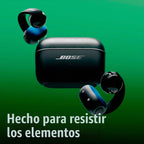 Bose Auriculares deportivos abiertos, auriculares inalámbricos, con clip, carga USB-C, hasta 22 horas de audio, resistentes al sudor, IP54 impermeable, ideales para entrenamientos, micrófonos para