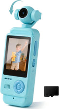 Cámara de mano para niños, cámara digital HD de 44MP 1080P para niños