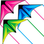 Delta Kite Set para niños y adultos, paquete de 3 cometas para adultos