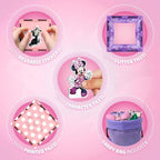 Tytan Juego Oficial de Fichas Magnéticas de Personajes de Disney Junior Minnie Mouse – Juguete de Construcción STEAM de 21 Piezas con Calcomanías Reutilizables y Manual de Instrucciones – Juguete