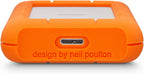 LaCie Rugged USB-C, 4TB, Disco Duro Externo Portátil, Resistente a Caídas, Choques, Polvo, Lluvia, para Mac y PC (STFR4000800)