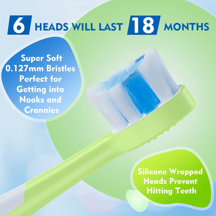 FUMEIKANG Cepillos de dientes eléctricos para niños, cepillo de die...