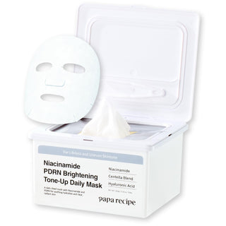 Papa Recipe Niacinamide PDRN - Máscara diaria iluminadora (30 hojas...