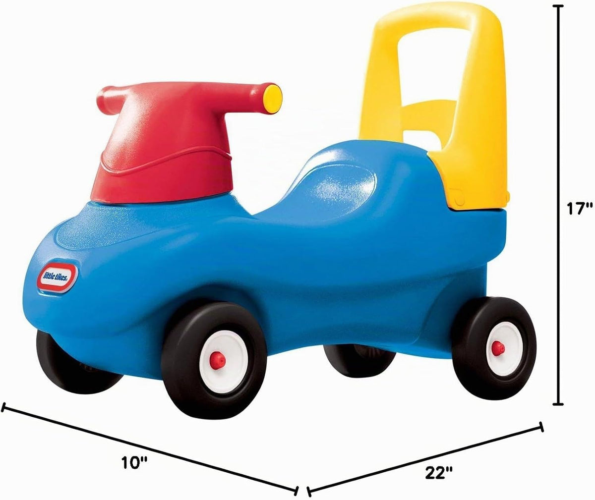 Little Tikes Push and Ride Racer - (Exclusivo de Amazon), 22 pulgadas de largo x 10 pulgadas de ancho x 17 pulgadas de alto con tornillos