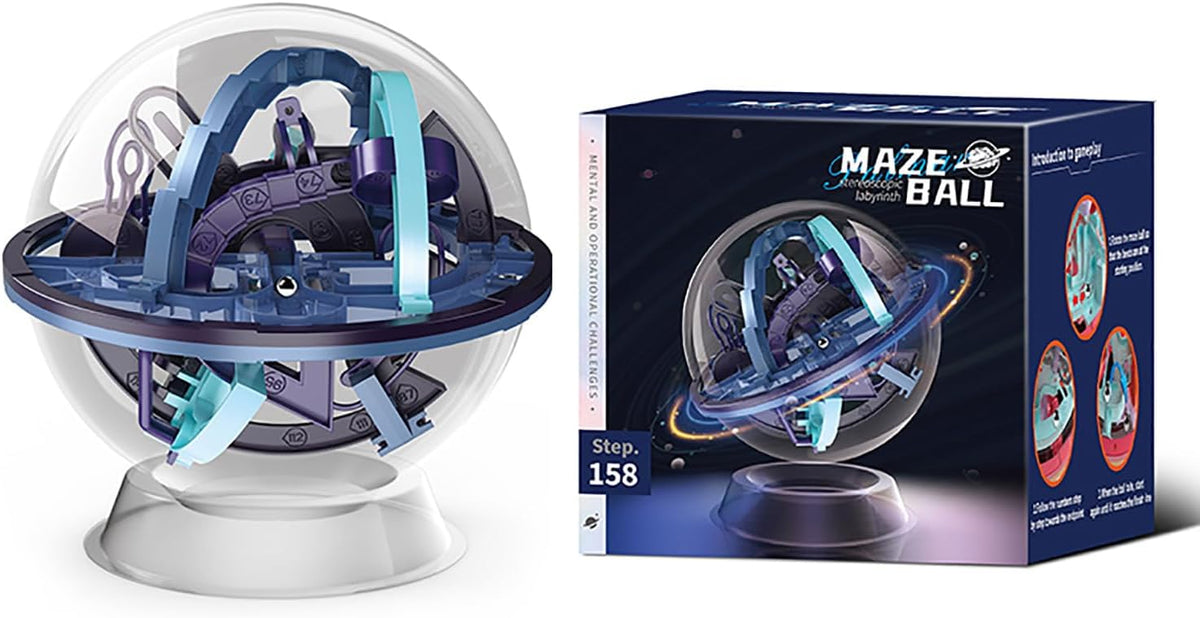 Bola de laberinto 3D 6.77in Laberinto Puzzle Ball 158 Obstáculos