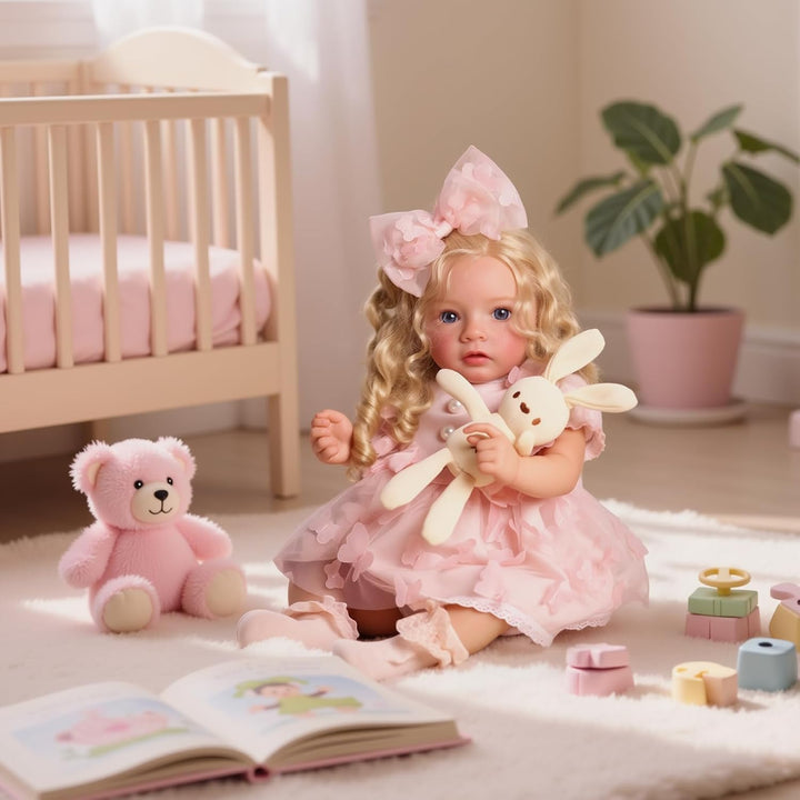 BABESIDE Muñecas Reborn de Bebé Niña con Pecas, 20 Pulgadas Realist...