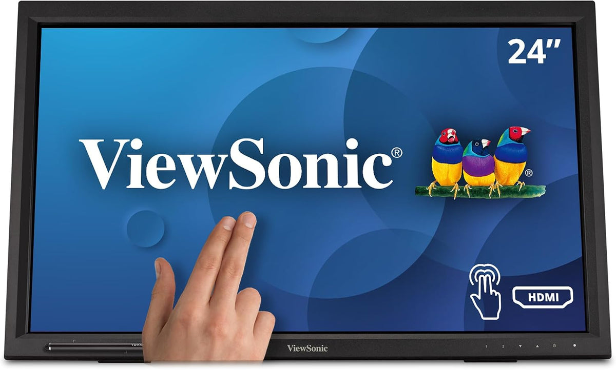 ViewSonic TD2423D Monitor de pantalla táctil de 24 pulgadas 1080p,...