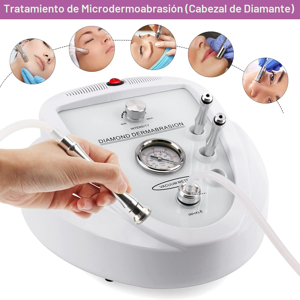 Máquina de microdermoabrasión con diamantes, Yofuly, potencia de su...