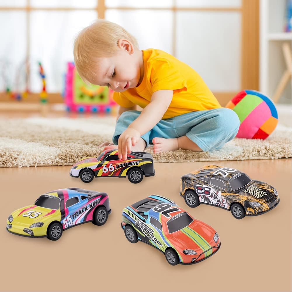 Juego de juguetes de autos de tracción de 42 pulgadas caja