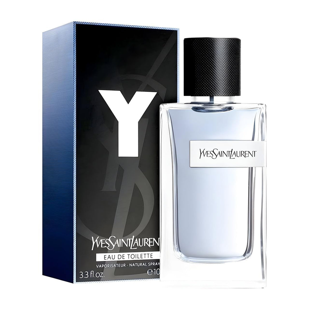 Yves Saint Laurent Y Eau De Toilette para hombres, 100 ml\/3.3 onza...