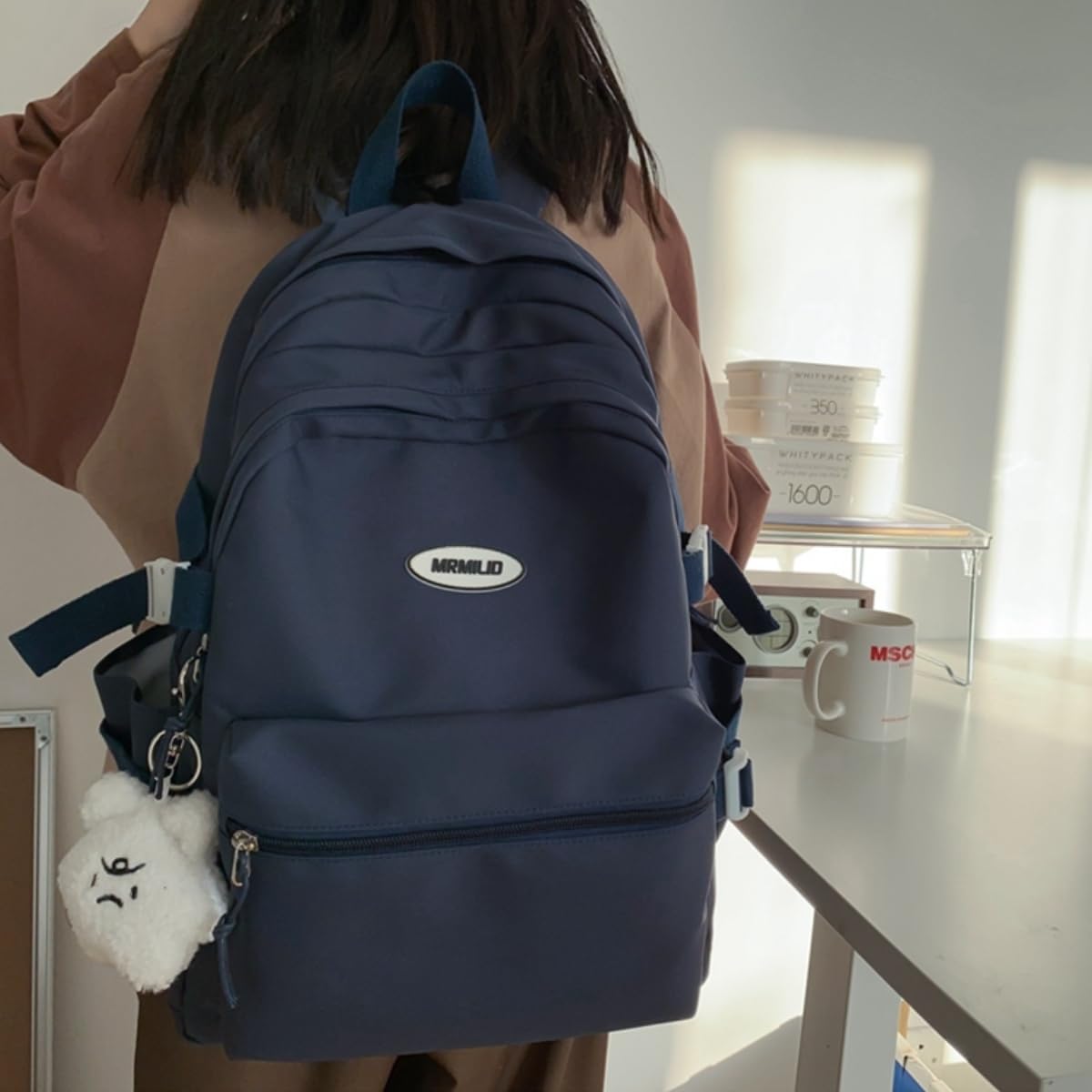 VTTDB Mochila Kawaii con Bonitos Accesorios Mochila Diaria Estética...