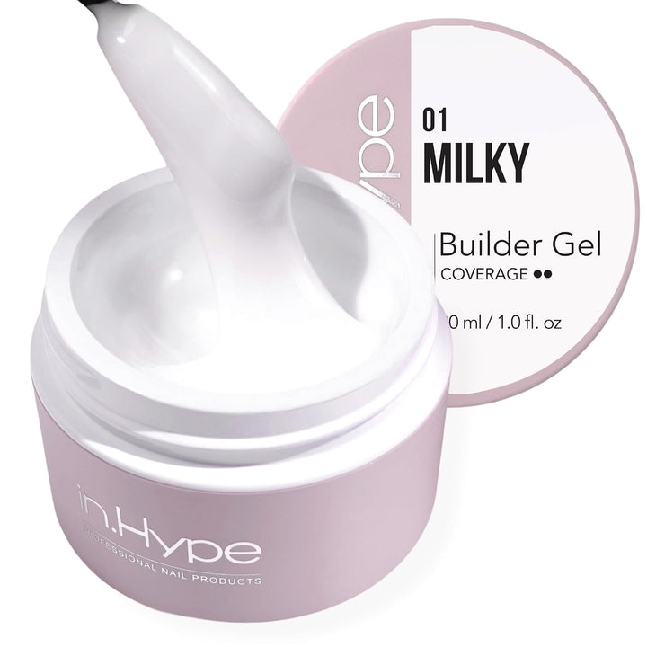 IN.HYPE Gel duro profesional UV\/LED para extensión de uñas, fortal...
