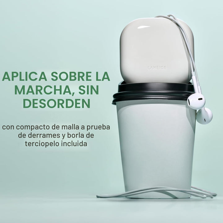 LANEIGE Neo Difuminador Polvo: Compacto de Control de Aceite Corean...