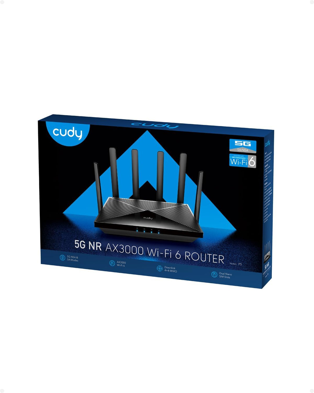 Cudy Nuevo Router CPE 5G NR SA NSA WiFi 6 AX3000, Router 5G Celular...