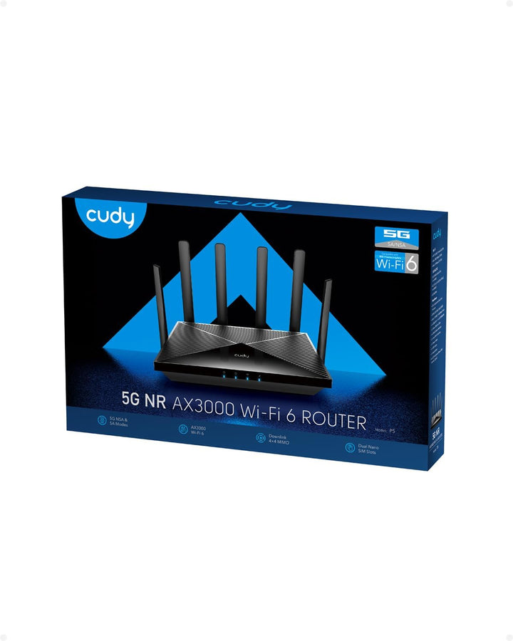 Cudy Nuevo Router CPE 5G NR SA NSA WiFi 6 AX3000, Router 5G Celular...