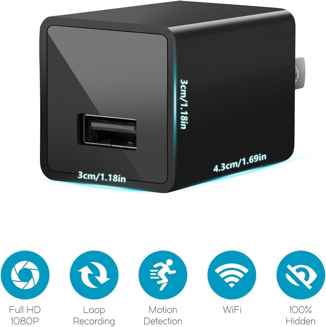 USHJNV Cámara espía inteligente inalámbrica pequeña 1080P