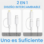 Cargador de carga rápida para iPhone 17, 16, 15, paquete de 3 cargadores USB C, cable Lightning de 6 pies y cable USB C tipo C para iPhone 17/17 Plus/17 Pro Max/Air/16/16 Plus/16 Max/15 Pro Max/14 Max/iPad