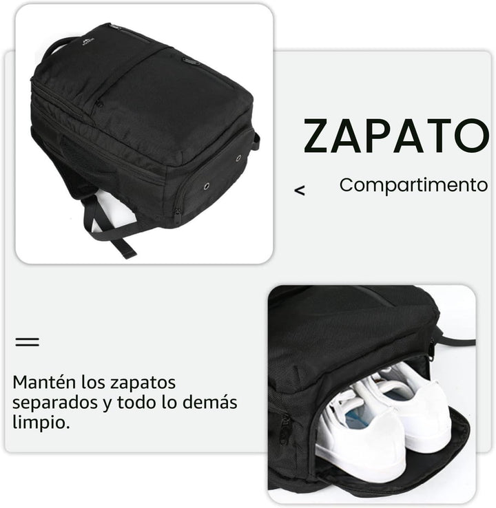 MATEIN - Mochila de viaje, equipaje de mano de transporte aprobado...
