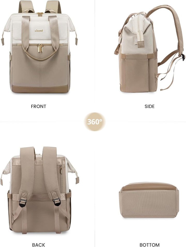 LOVEVOOK Mochila para laptop para mujer, mochila de trabajo convert...